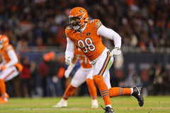 Montez Sweat Signed Chicago Bears Mini Helmet (Beckett) 2023 Pro Bowl Def. End