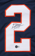 D. J. Moore Signed Chicago Bears Blue Jersey (JSA) Justin Fields Top Receiver