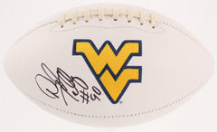 Darryl Talley Signed West Virginia Mountaineers Logo Football (JSA COA) Bills LB