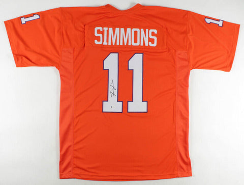 Isaiah Simmons Signed Clemson Tigers Jersey (Beckett COA)2020 1st Rd Pk Arizona