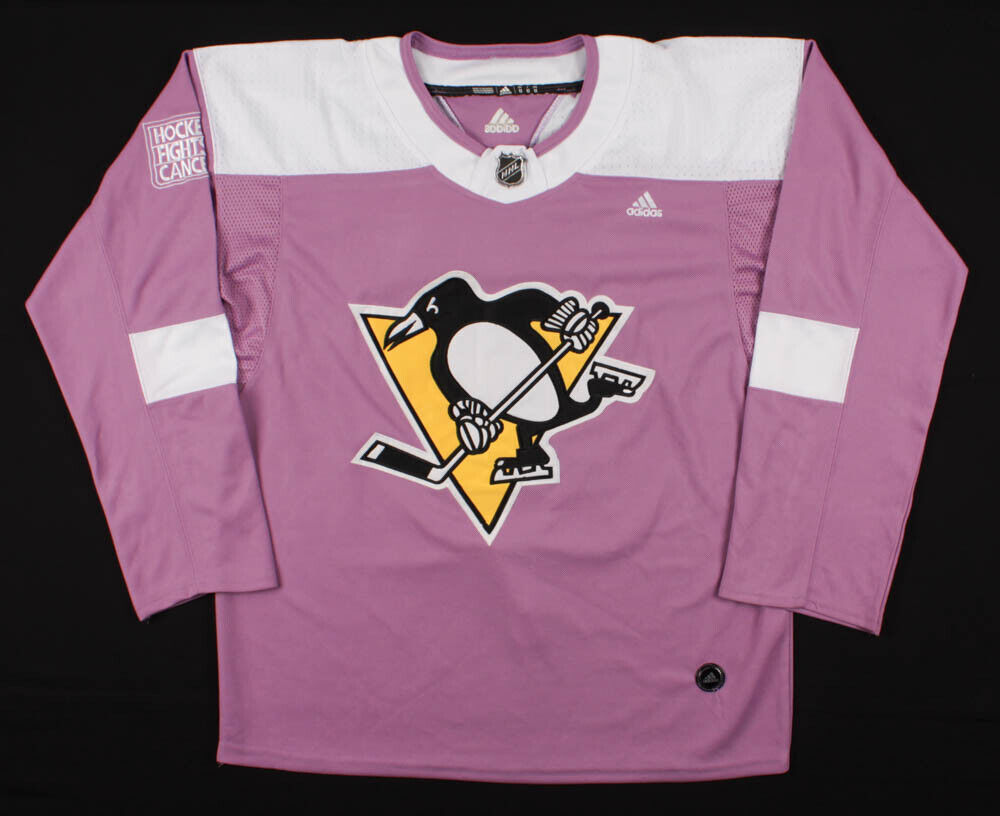Personalized NHL Jersey Pittsburgh Penguins White/Purple Hockey