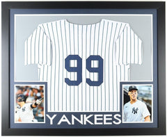 Aaron Judge New York Yankees 35x43 Framed Jersey / American League Record 62 HRs