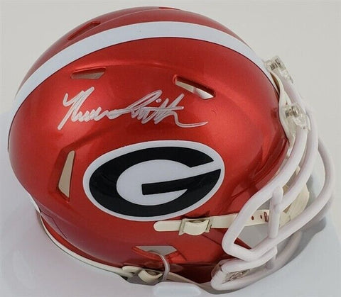 Nolan Smith Jr. Signed Georgia Bulldogs Mini Helmet (JSA COA) Eagles Linebacker