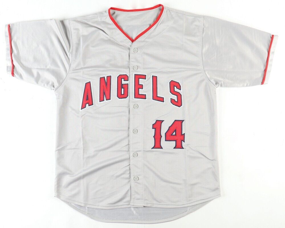 LOGAN O'HOPPE LOS ANGELES ANGELS AUTOGRAPHED CUSTOM STITCHED JERSEY BAS COA