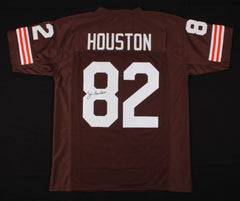 Jim Houston Signed Cleveland Browns Jersey (JSA COA) 4×Pro Bowl Linebacker