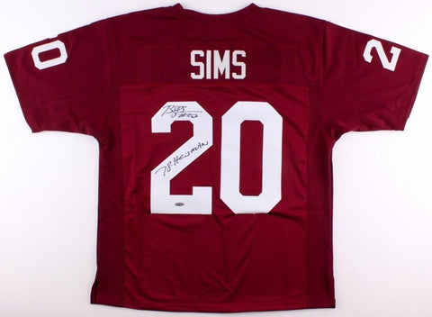 Billy Sims Signed Oklahoma Sooners Jersey Inscribed "78 Heisman" (TriStar Holo)