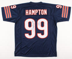 Dan Hampton Signed Bears Jersey Inscribed "HOF 2002"(Beckett Holo) 85 Bears D.E.