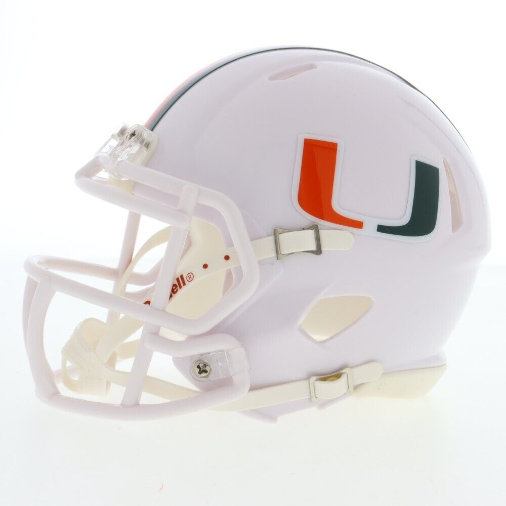 Devin Hester Signed Miami Hurricanes Speed Mini Helmet (Beckett) Chicago Bear KR