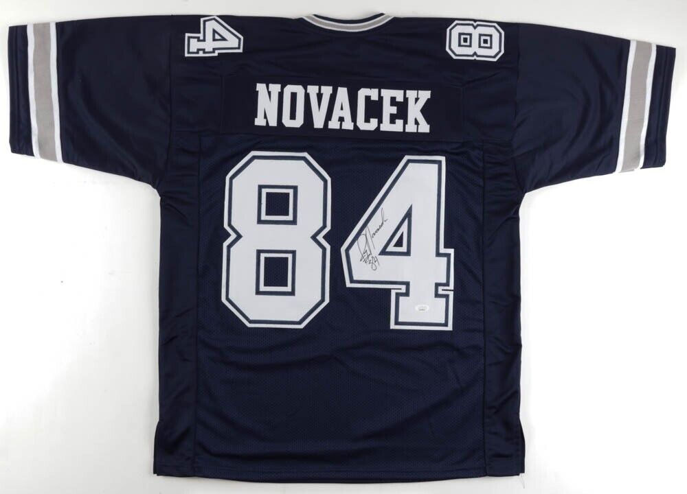 Jay Novacek Signed Dallas Cowboys Jersey / 3×Super Bowl Champion (JSA COA) TE