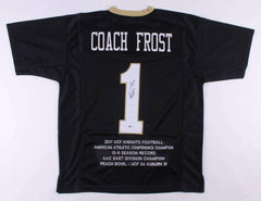 Scott Frost Signed Central Florida Golden Knights Career Stat Jersey Beckett UCF