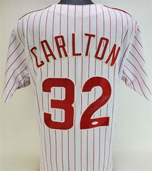 Steve Carlton Signed Philadelphia Phillies Jersey (JSA COA) 4xCy Young Winner