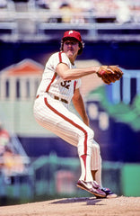 Steve Carlton Signed Phillies 13x15 Custom Framed Photo Display Inscribed HOF 94