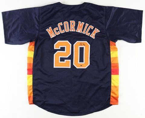 Chas McCormick Signed Houston Astros Jersey (Beckett) 2022 World Champion O.F.
