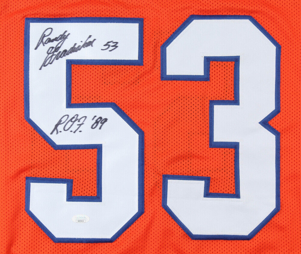 Randy Gradishar Signed Denver Broncos Jersey Inscribed 'R.O.Y '89' (JS –