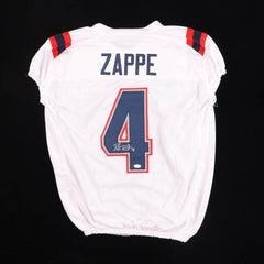 Bailey Zappe Signed New England Patriot Pro Cut Jersey (JSA COA) 2022 4th Rnd Pk