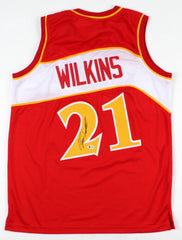 Dominique Wilkins Signed Atlanta Hawks Jersey (Beckett COA) Hall of Fame 2006