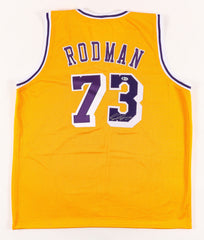 Dennis Rodman Signed Los Angeles Lakers Jersey (Beckett COA) 5xNBA Champion