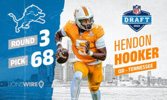 Hendon Hooker Detroit Lions White Jersey (JSA COA) Ex-Tennessee Volunteers Q.B.