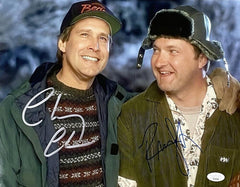 Chevy Chase & Randy Quaid Signed National Lampoon's: Christmas Vacation 11x14