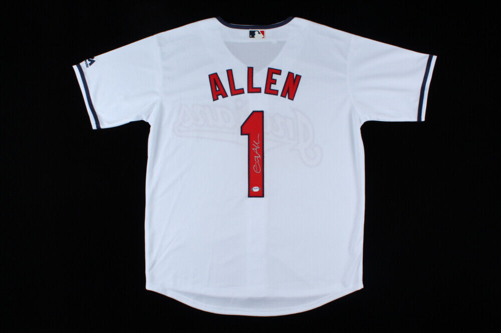 Cody Allen Signed Indians Majestic Jersey (PSA COA) Cleveland All-time –