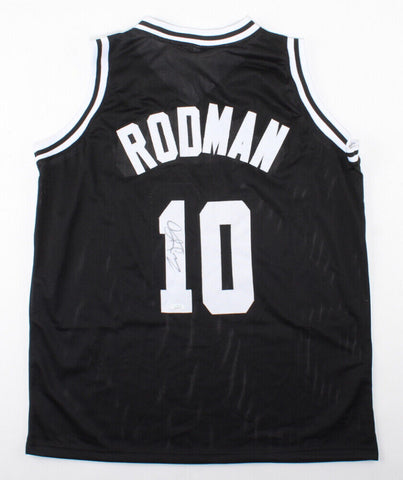 Dennis Rodman Signed San Antonio Spurs Jersey (JSA COA) 5xNBA Champion