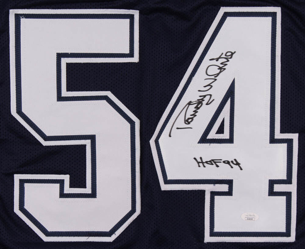 Randy White Signed Cowboys Dark Blue Jersey Inscribed "HOF 94" (JSA COA)