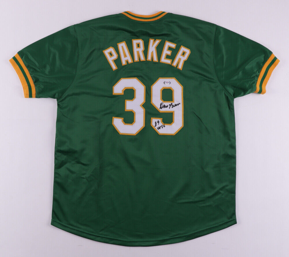 Dave Parker Signed Oakland Athletics Jersey Inscribed 89 WSC (PSA CO –