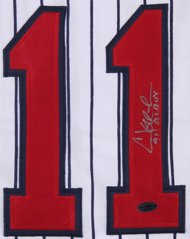 Chuck Knoblauch Signed Minnesota Twins Jersey Inscribed 91 AL ROY