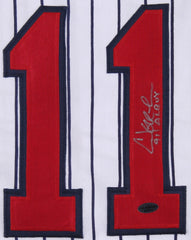 Chuck Knoblauch Signed Minnesota Twins Jersey Inscribed "91 AL ROY"(Leaf COA)