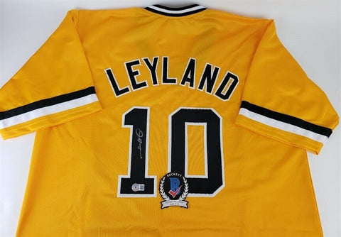 Jim Leyland Signed Pirates Jersey (Beckett) Pittsburgh Manager 1986–1996
