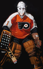 Flyers Leach Jersey Signed by Bob Clarke, Bernie Parent, Dave Schultz, Bob Kelly