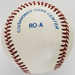 Frank Robinson (d. 2019) Signed AL Bobby Brown Baseball (PSA COA) Orioles & Reds