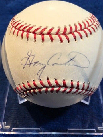 Gary Carter Signed OML Baseball (Stacks of Plaques COA) Mets / Expos 11XAll Star