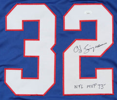 O. J. Simpson Signed Buffalo Bills Jersey Inscribed "NFL MVP 73'"(JSA COA)