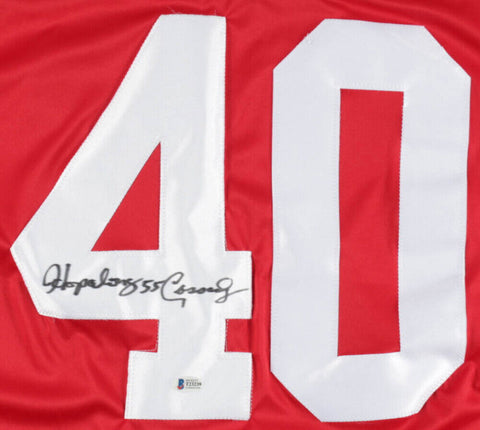 Hopalong Cassady Signed Ohio State Buckeyes Jersey (Beckett COA) Lions Halfback