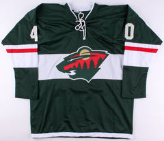 Devan Dubnyk Signed Minnesota Wild Jersey (Beckett) 14th overall, 2004 NHL Draft