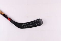 Bobby Hull Signed Franklin Chicago Blackhawks Logo Hockey Stick "The Golden Jet"