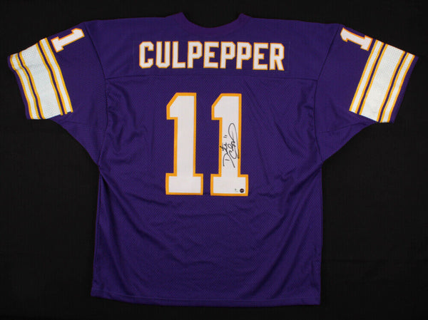 Daunte Culpepper Autographed Minnesota (Purple #11) Custom Jersey - Be –  Palm Beach Autographs LLC