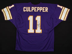 Daunte Culpepper Signed Minnesota Vikings Jersey (Player Hologram) U.C.F. Q,B,