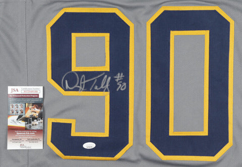 Darryl Talley Signed West Virginia Mountaineers EAT S**T PITT Jersey (JSA COA)