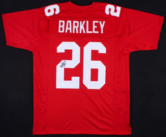 Saquon Barkley Signed New York Giants Red Jersey (JSA COA) #1 RB Pick 2018 Draft