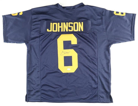 Cornelius Johnson Signed Michigan Wolverines Jersey (JSA COA) Senior Receiver