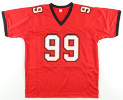 Warren Sapp Signed Tampa Bay Buccaneers Jersey Inscribed "HOF 13" (Beckett) Bucs