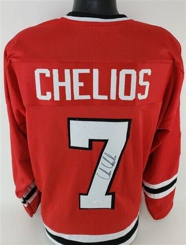 Chris Chelios Signed Chicago Blackhawks Jersey (JSA COA) Hall of Fame Defenseman