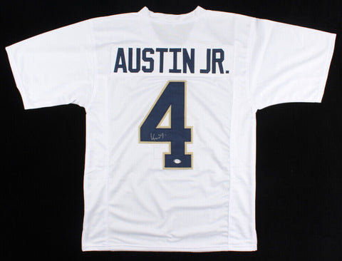 Kevin Austin Jr Signed Notre Dame Fighting Irish Jersey (PSA COA) 2021 Snr. W.R