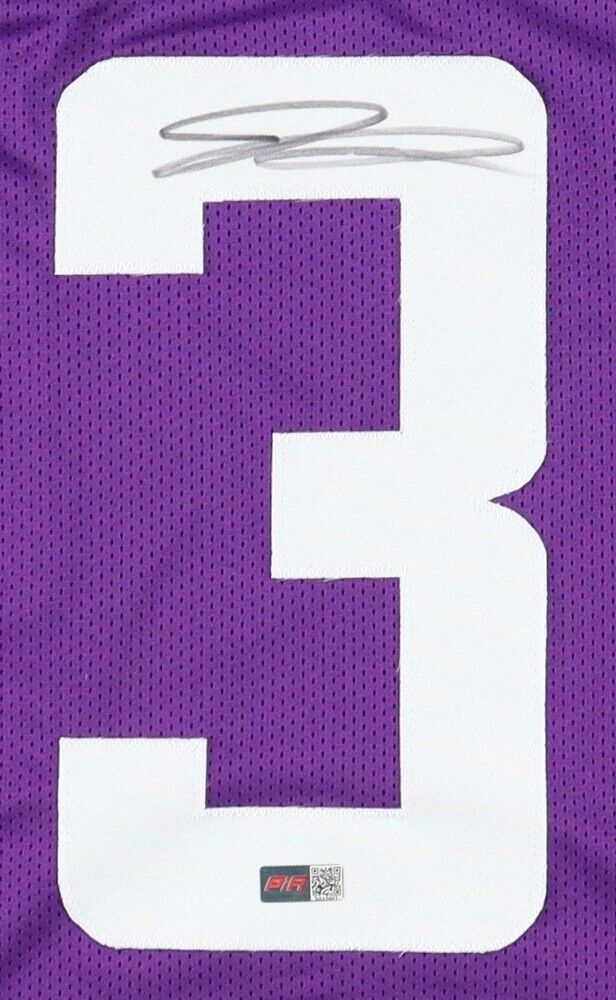 Jordan Addison Signed Minnesota Vikings Jersey (Playball Ink) 2023 1st Rnd Pk WR
