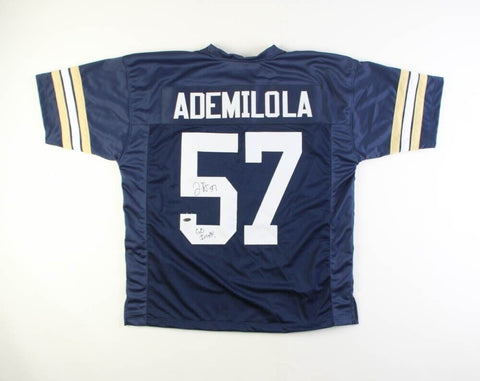 Jayson Ademilola Signed Notre Dame Jersey Inscribed "Go Irish!" (Playball Ink)