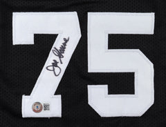 Joe Greene Signed Pittsburgh Steelers Youth Jersey (Beckett COA) 10xPro Bowl D.T