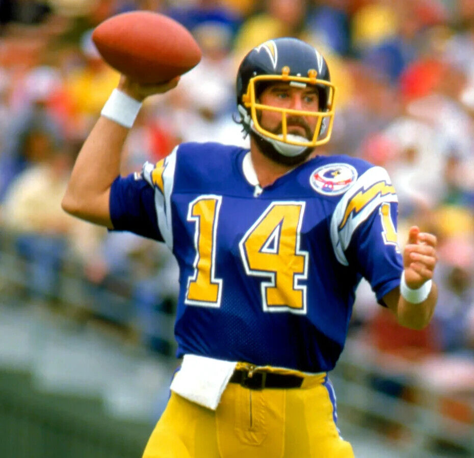 San diego chargers dan top fouts jersey
