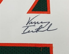 Vinny Testaverde Signed Miami Hurricanes Green Jersey (JSA COA) 2xPro Bowl Q.B.